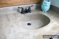 Effortless DIY Concrete Vanity and Sink No Forms No Heavy Lifting