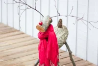 Crafting a Rustic Christmas Reindeer from Logs