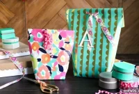 Upcycle Wrapping Paper into Custom Gift Bags