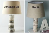 DIY Stacked Wood Lamp: Designer Style on a Budget