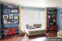 Industrial Chic: DIY Pipe Shelves and Integrated Workspaces