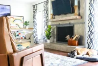 Stylish Concrete Fireplace Build for Under 100