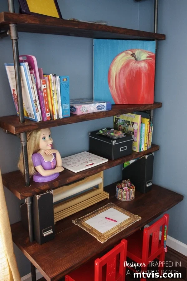 The Ultimate Ikea Lego Table Hack 15 THIS IS AWESOME! This DIY pipe shelves tutorial includes built in desks--so original! Full tutorial by Designer Trapped in a Lawyer's Body.