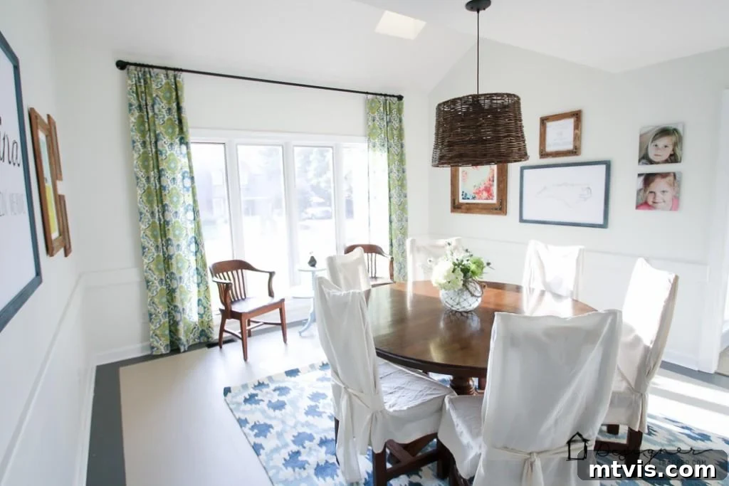 Craft Your Own Unique Curtain Rod 2 Stunning DIY industrial pipe curtain rod tutorial for a modern dining room