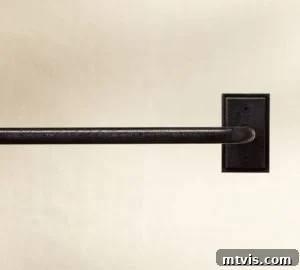 Craft Your Own Unique Curtain Rod 3 Pottery Barn industrial curtain rod that inspired this DIY project