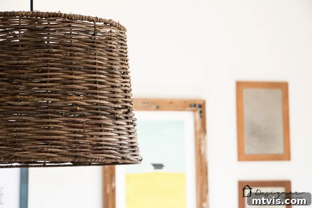 Light Up Your Space Effortlessly 10 The DIY pendant light as a central feature in a freshly decorated dining room, complementing the overall home decor.
