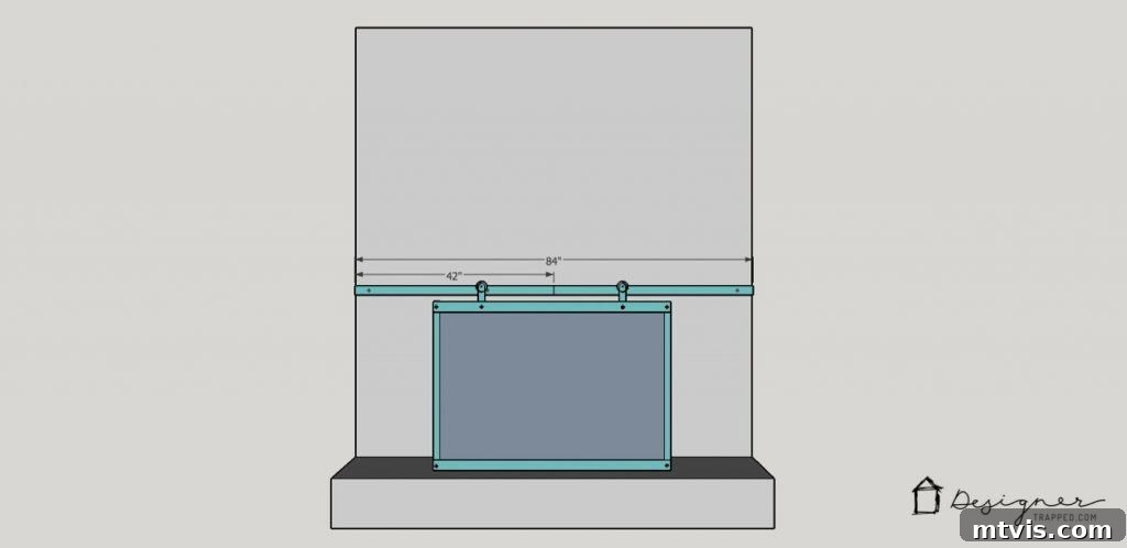 Steel bars cut for the sliding rail system