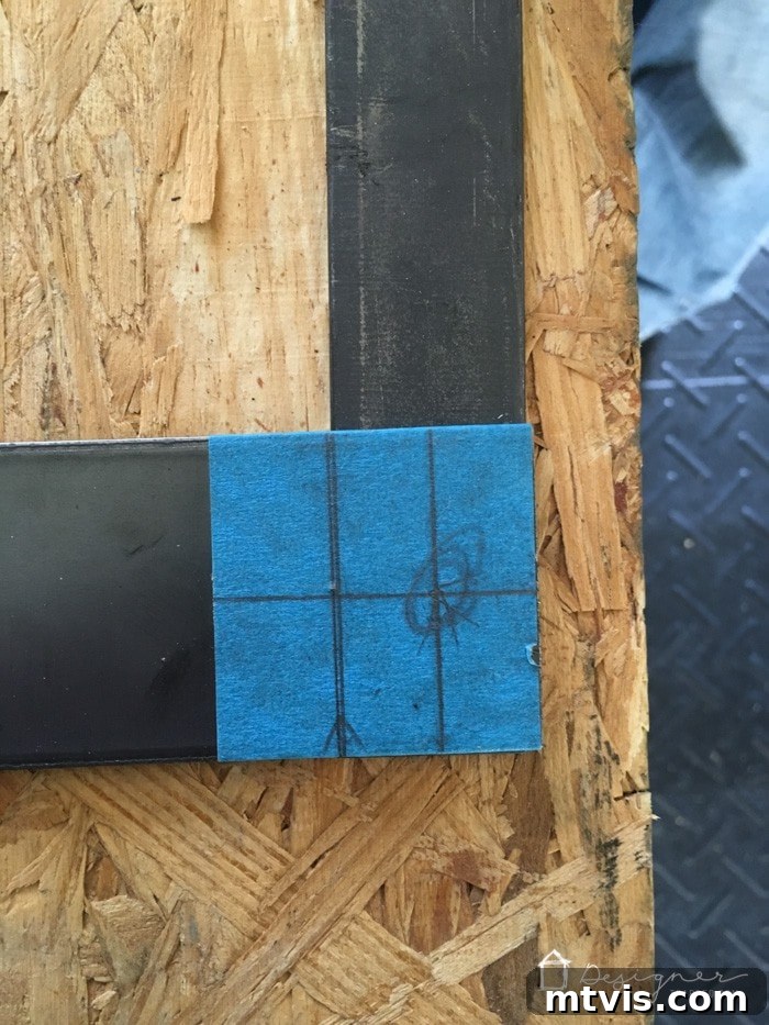 Arranging steel bars for the fireplace screen frame assembly
