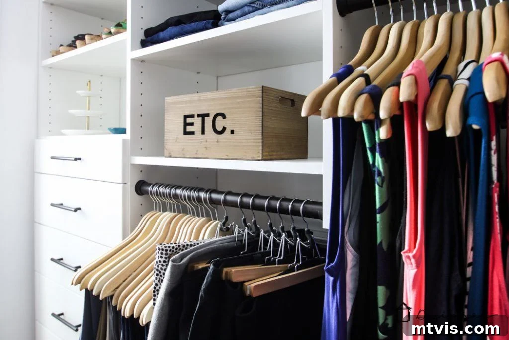 DIY Closet Makeover: Obsessed with the Results! 14 Decorative touches and personalized elements integrated into the new master closet, enhancing its overall beauty and charm.