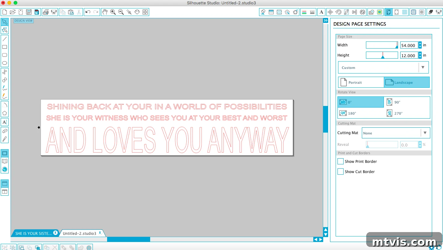 Cutting long vinyl strips for a large wall quote project with a cutting machine