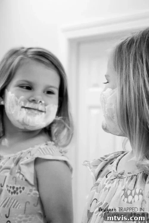 Fathers Day Photos The Ultimate Gift 6 Dad and daughter laughing during a pretend shave for Father's Day photo