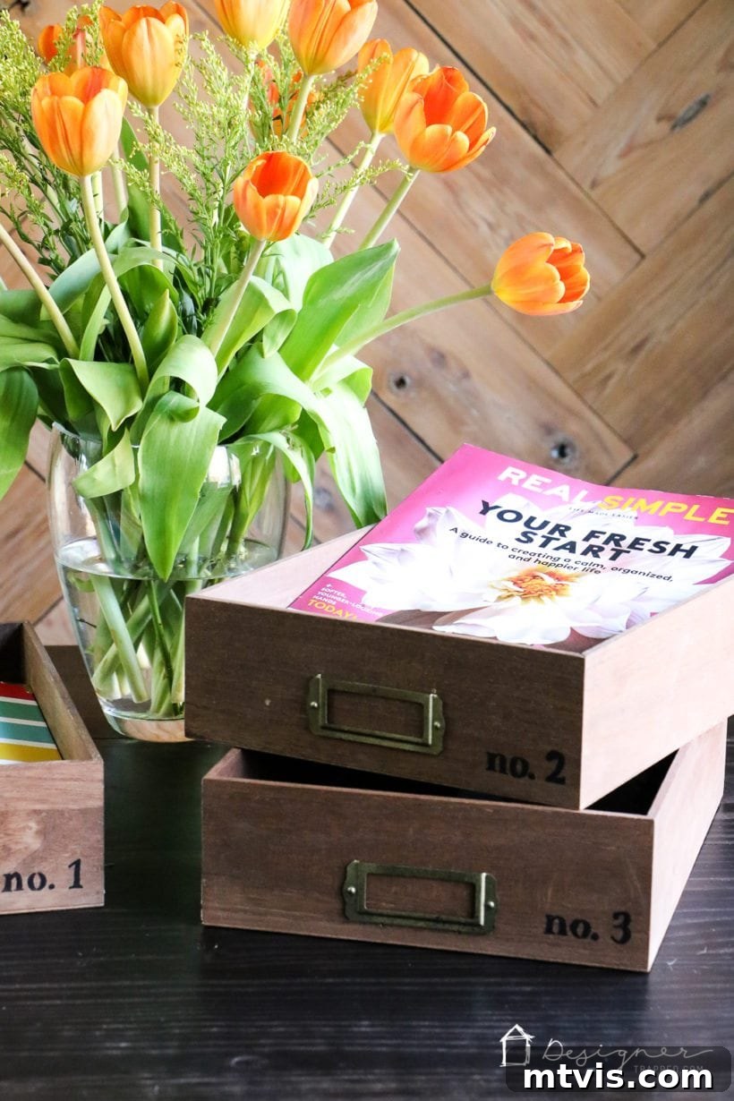 From Piles to Pixels: Achieving a (Mostly) Paperless Life 3 OMG, how cute are these DIY desk organizer trays? Such a great way to organize important papers. And these stacking trays look so easy to make. Totally adding this to my list.