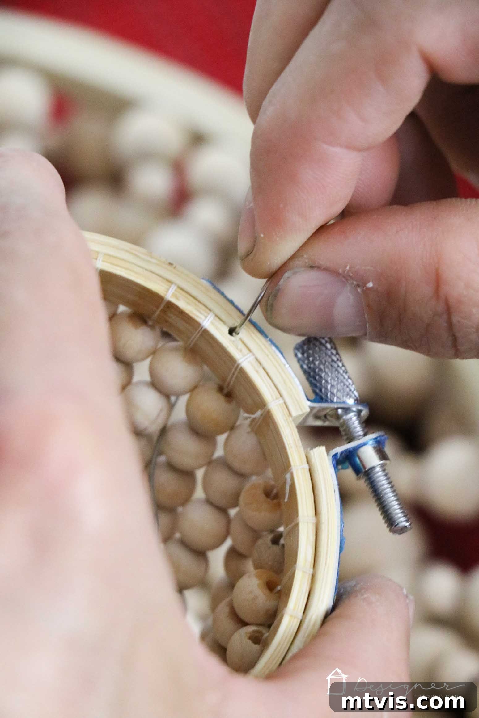 Crafting Your Dream Wood Bead Chandelier 13 OMG, I love this DIY chandelier made from wood beads. It looks like it may take a while, but it doesn't look hard! I've wanted a wood bead chandelier but they are so expensive. Totally making this.