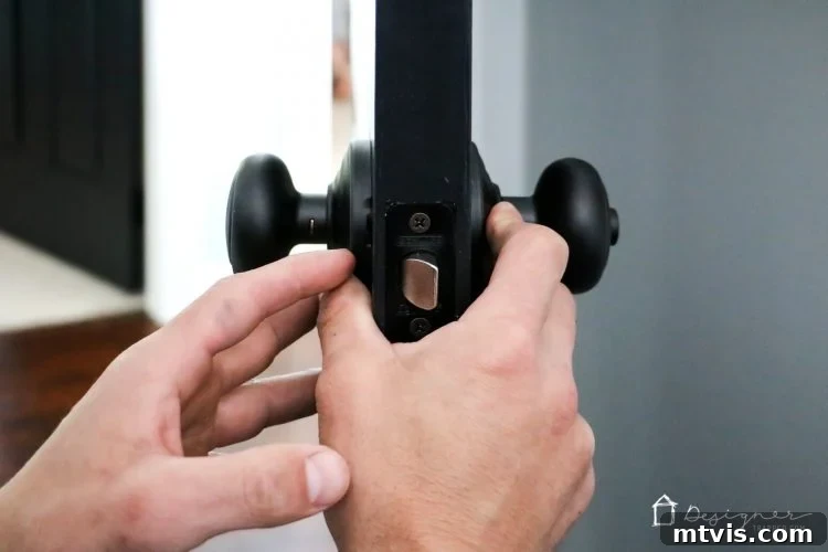 Black Doors: Instant Drama, Minimal Expense 9 Love the idea of black interior doors for an affordable interior update! All you have to do is paint your doors black and update the hardware. HUGE impact!