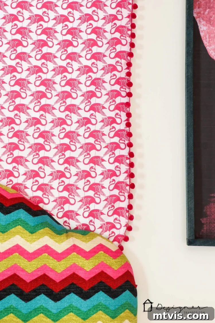 Transform Your Bed with a Flat Sheet Canopy 12 Full shot of the elegant DIY bed canopy adding a whimsical touch and cozy atmosphere to the bedroom decor.