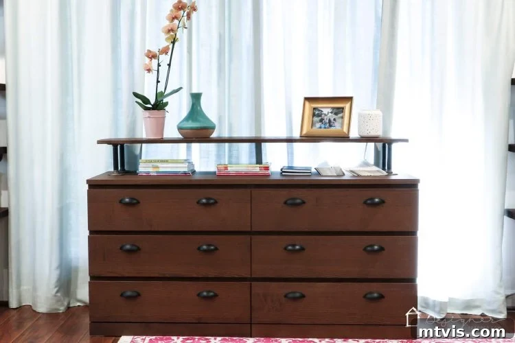 Effortless Malm Upgrade 3 WOW! I can't believe this is an Ikea Malm dresser! What a great Ikea Malm hack. Love the industrial dresser that it turned into. Looks very high-end on a very small budget!