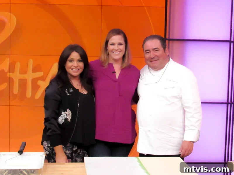 20 Affordable Flooring Ideas That Look Expensive 3 Tasha Agruso standing in between Rachael Ray and Emeril Lagasse