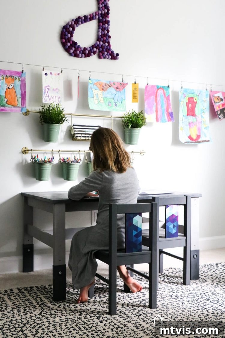 Ikea Kids Furniture Glow Up 17 This cheap Ikea Kids' Table Looks Like It Came From a High-End Boutique. An Ikea kid's table and chairs can look super stylish with just a little bit of work. This Ikea kid's table and chairs makeover is so easy and gorgeous! Click for the full tutorial with step-by-step photos.