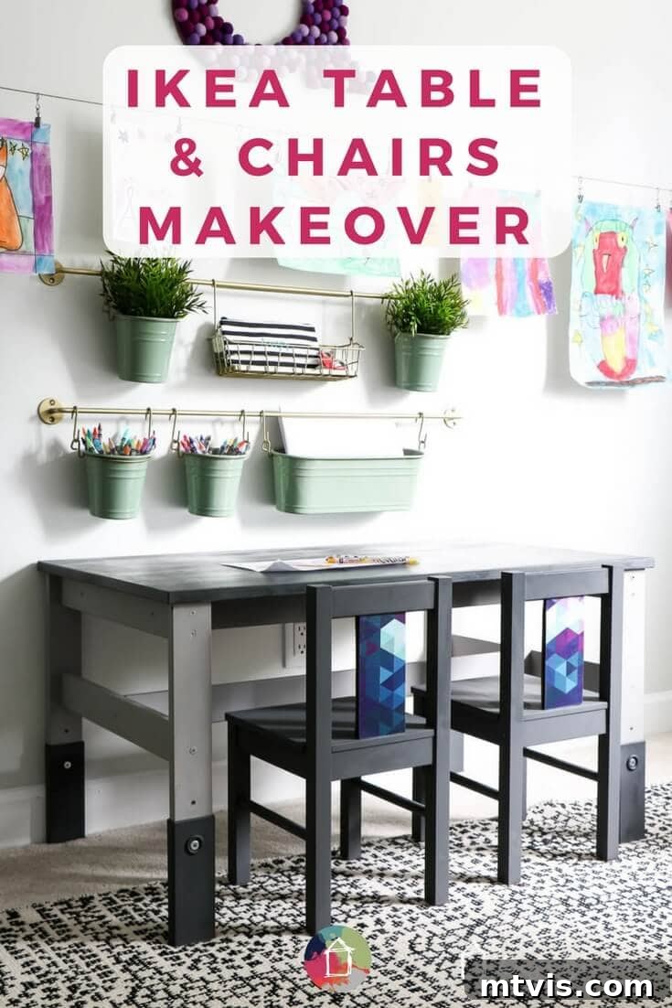 Ikea Kids Furniture Glow Up 3 This cheap Ikea Kids' Table Looks Like It Came From a High-End Boutique. An Ikea kid's table and chairs can look super stylish with just a little bit of work. This Ikea kid's table and chairs makeover is so easy and gorgeous! Click for the full tutorial with step-by-step photos.