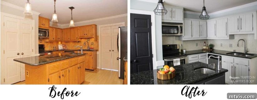 Is Painting Your Kitchen Cabinets Right for You? Essential Questions Before You Begin 3 Close-up of DIY painted kitchen cabinets showing smooth, well-maintained finish.