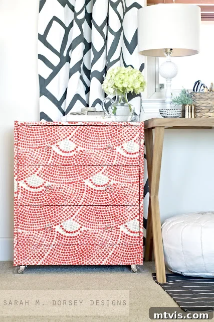 Beyond Basic: 15 Stunning DIY Dresser Redesigns 8 Give an Ikea Rast dresser a custom look with fabric-wrapped drawers.