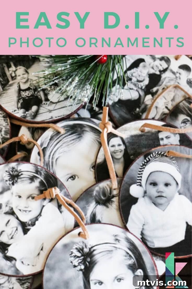 Transform Your Cherished Photos Into Handmade Christmas Ornaments 2 DIY Photo Christmas Ornaments - Showcase your cherished family memories with handmade decorations.
