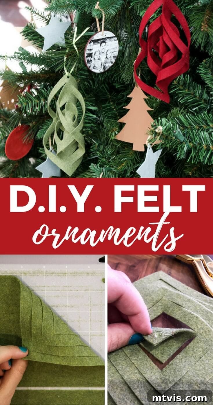Craft Charming Felt Ornaments for Christmas 11 Elegant vertical image of a finished DIY felt ornament with beads, ready for Christmas tree display.