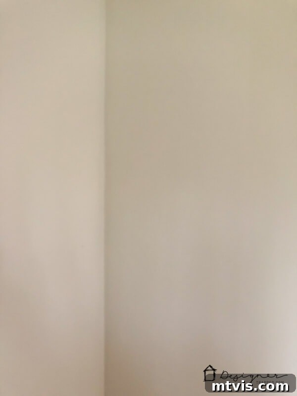 How to Repair Drywall: Tips for Minor Repairs 8 photo of blank wall after drywall repair