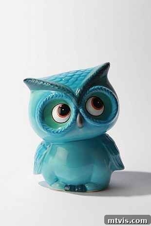 Urban Outfitters owl decor alternative for budget kitchen styling.