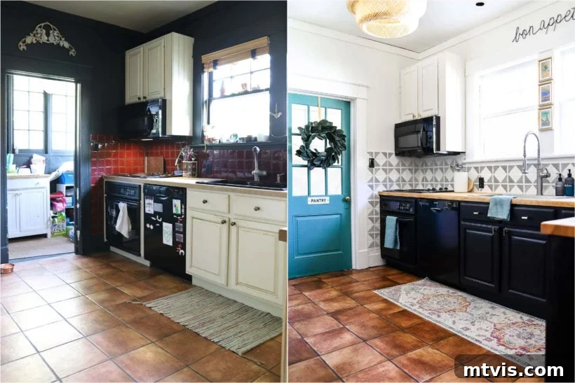 Inspiring $1000 budget-friendly kitchen makeover reveal.