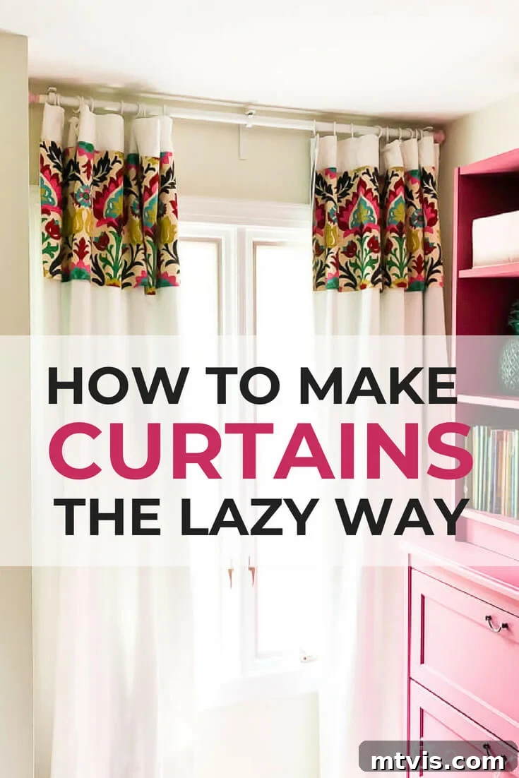 Effortless No-Sew Curtain Hack 2 How to make no-sew curtains easily with a step-by-step tutorial.