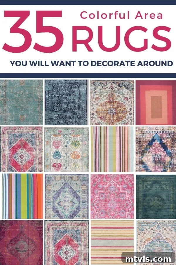 Dekorasyonunuzun Yıldızı Yapmak İsteyeceğiniz 35 Renkli Halı 2 large colorful area rugs