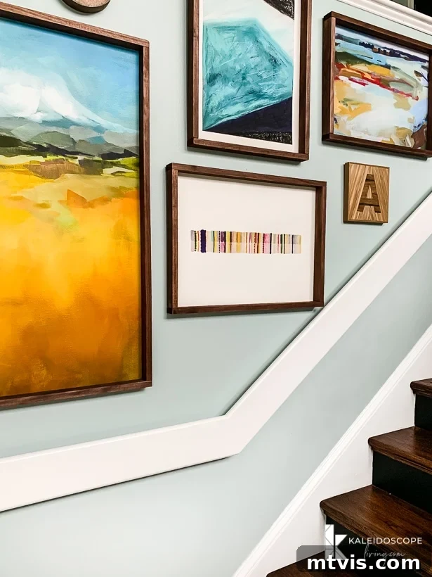 DIY Oversized Frames Stunning Decor Under $20 18 Close-up of a large DIY art frame adding elegance to home decor.