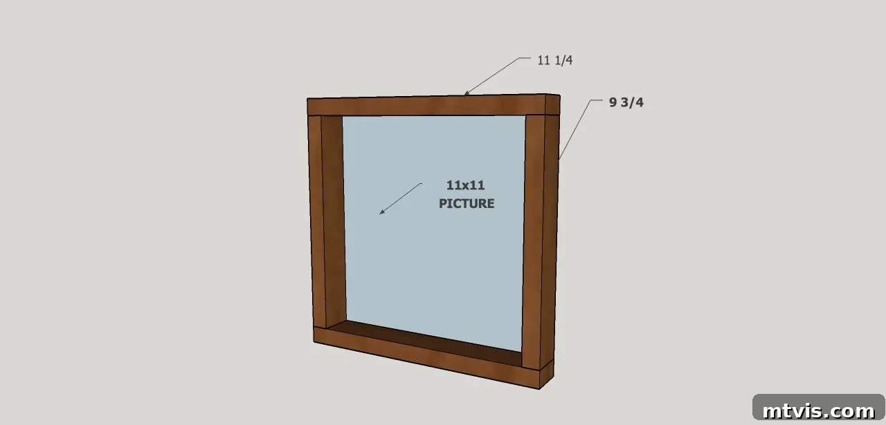 DIY Oversized Frames Stunning Decor Under $20 5 Learn how to make picture frames for large prints. Easy DIY frames tutorial with dimensions.