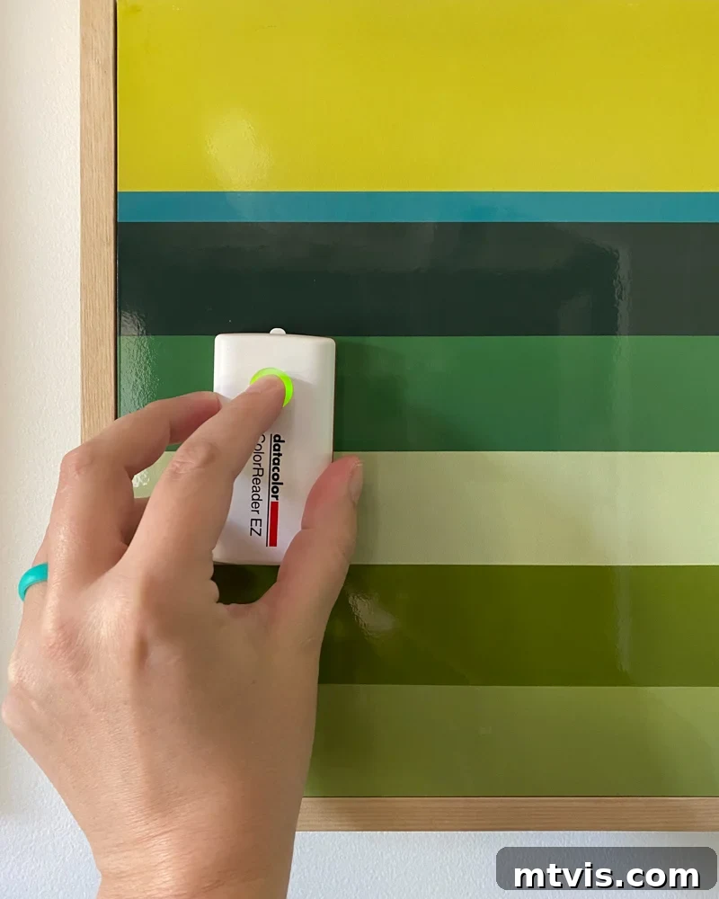 Perfectly Matching Existing Wall Paint 3 Datacolor ColorReader EZ used to match paint color already on wall