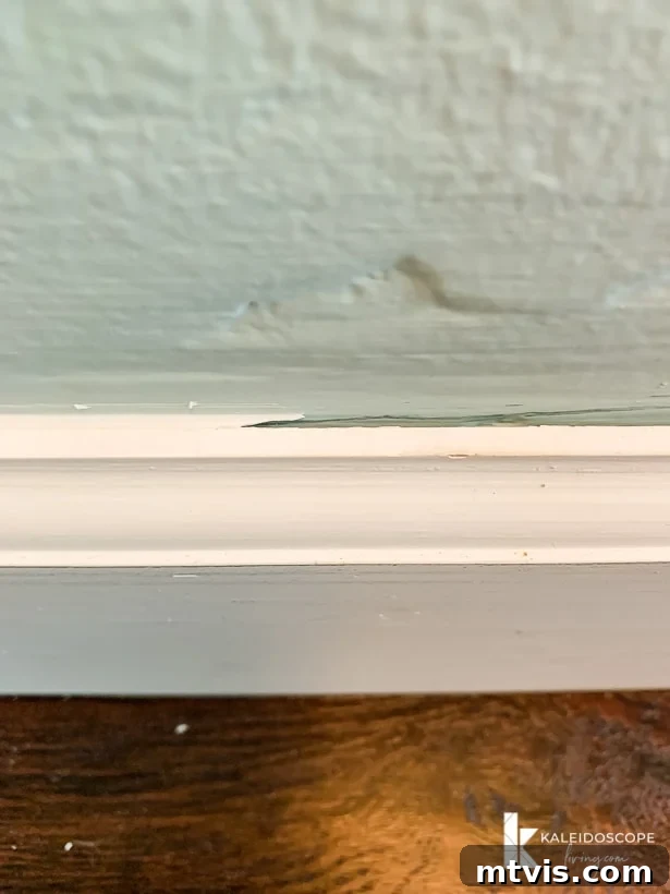 caulk vs. no caulk on baseboard trim