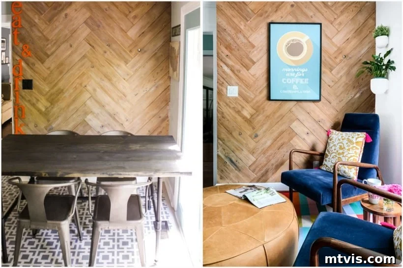 kitchen remodel before and after comparison of breakfast nook, showing the transition to a lounge area