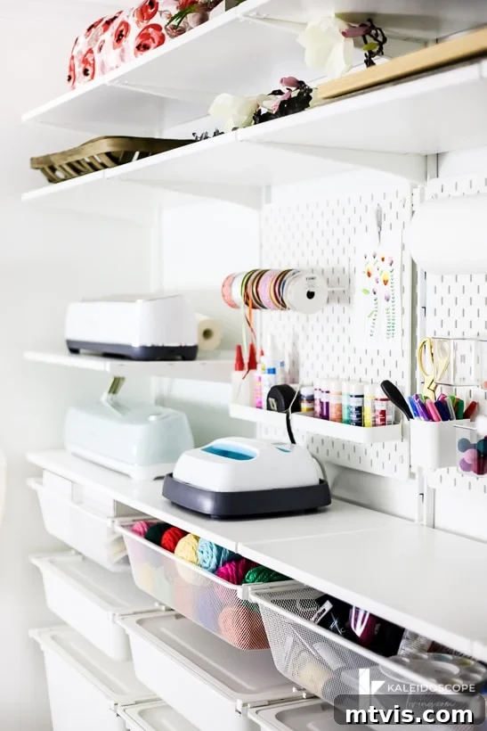 My New Home Office and Crafting Sanctuary Unveiled 15 IKEA Algot system for craft room storage and organization, budget-friendly
