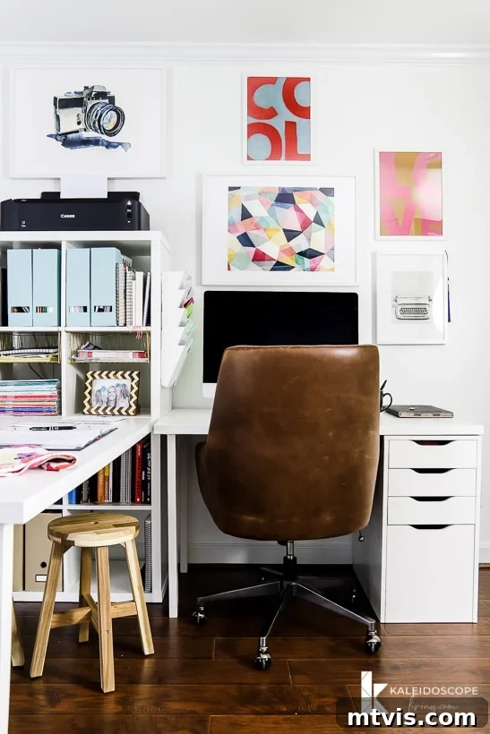 My New Home Office and Crafting Sanctuary Unveiled 8 Functional and stylish IKEA home office setup with Alex drawers and Linnmonn desktops
