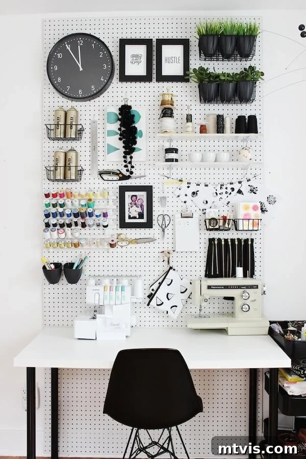 Ultimate Craft Room Organization Solutions 3 Pegboard craft room storage ideas for small spaces