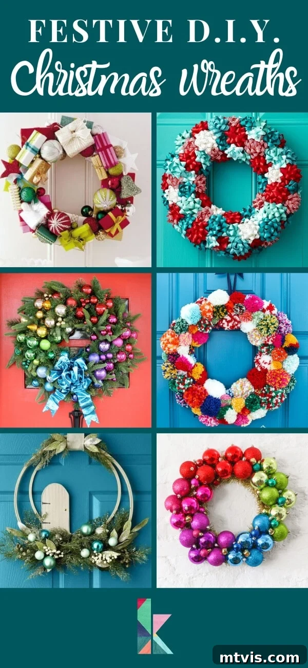 Craft Your Own Joyful Christmas Wreath 2 festive christmas wreaths