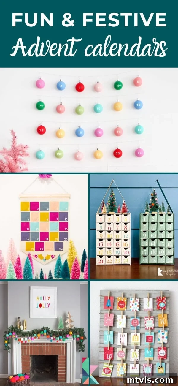 Magical Advent Calendar and Countdown Ideas for Christmas 2 Festive Advent calendar display featuring various decorative elements and numbered containers, perfect for counting down to Christmas.