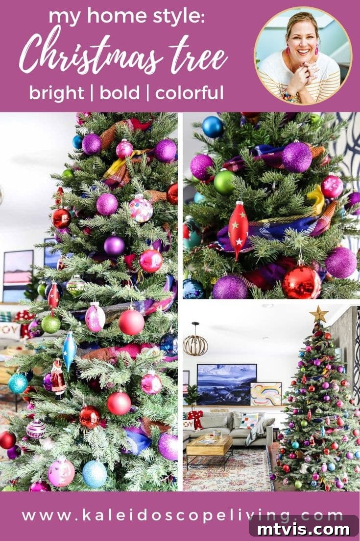 Radiant Yuletide Splendor 2 colorful Christmas tree