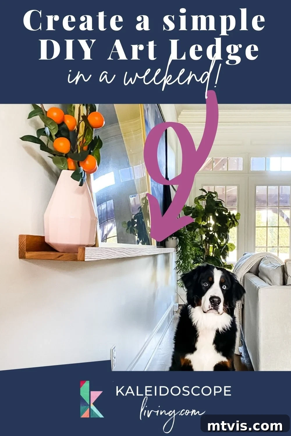 Build Your Perfect Art Display Ledge: A Simple How-To 2 create a DIY art ledge