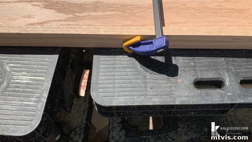 Build Your Perfect Art Display Ledge: A Simple How-To 4 diy art ledge being assembled