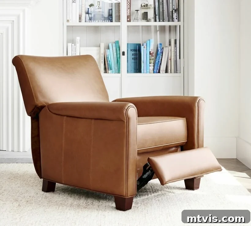 Sink Into Luxury: Recliners Where Style Meets Supreme Comfort 14 leather club chair recliner