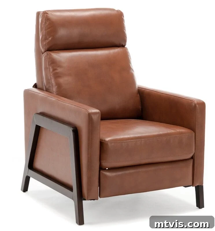 Sink Into Luxury: Recliners Where Style Meets Supreme Comfort 6 modern Vegan leather recliner chair