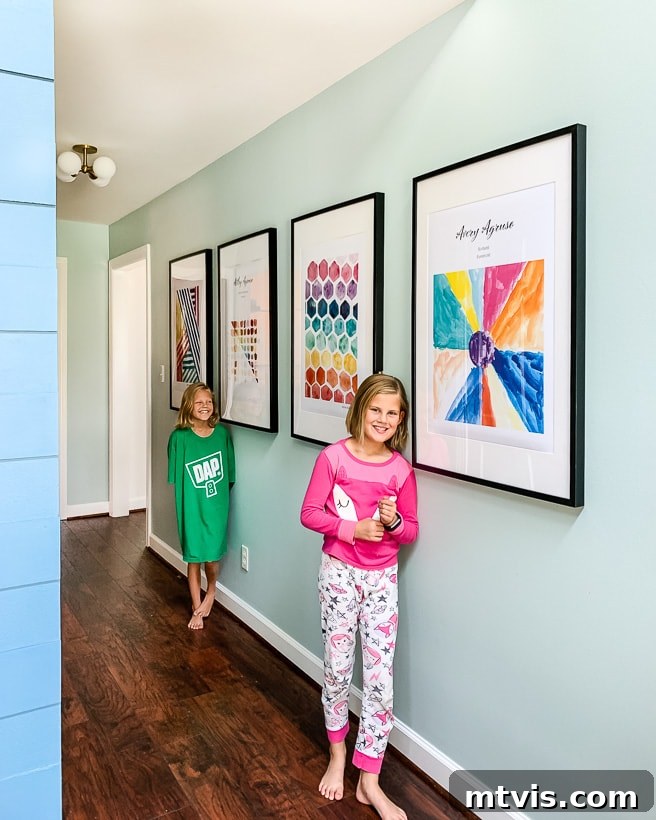 Our Home's Canvas of Color 13 large framed kids art