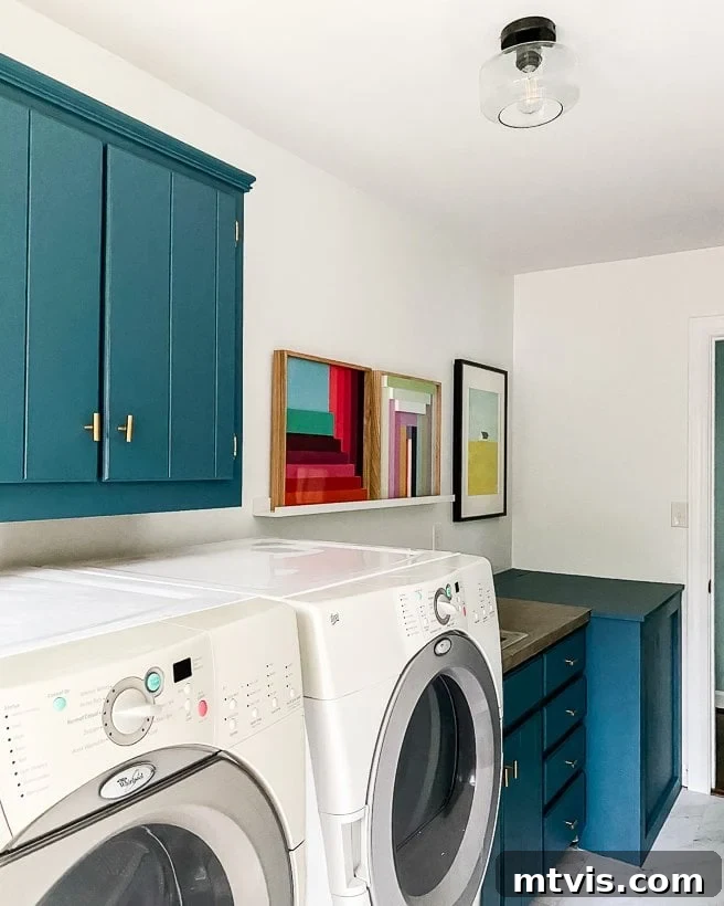The Vibrant Laundry Room Transformation 7 colorful laundry room makeover