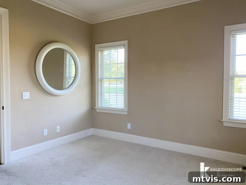 Our New House: The Blank Canvas Tour Part 1 16 Plain and undecorated guest room with ample natural light